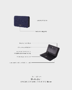Portafoglio LE PETITE JEANS WALLET - CITYWALK DENIM BLACK