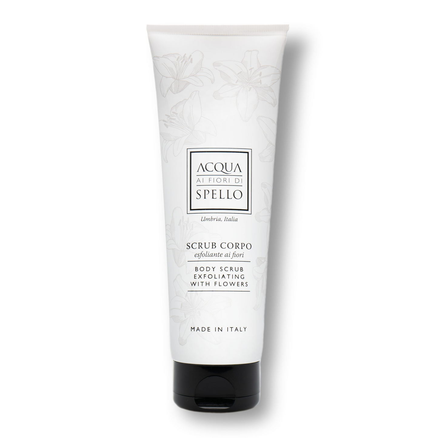 SCRUB CORPO
Scrub Corpo Esfoliante ai Fiori
Dona elasticità e nutrizione profonda con la nostra crema corpo dal profumo di prati fioriti.