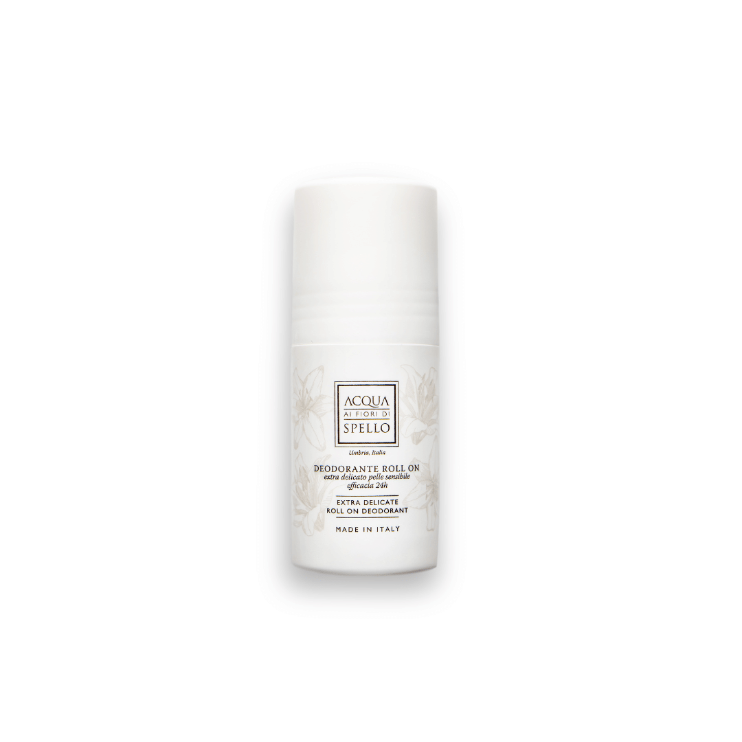 DEODORANTE CORPO EXTRA DELICATO
Deodorante Roll On Extra Delicato 50ml
Neutralizza gli odori in modo naturale mantenendo l’equilibrio fisiologico della pelle e favorendo la normale traspirazione. Senza alcol e allergeni.