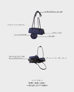 Borsa a spalla LE PETITE JEANS - CITYWALK DENIM BLACK