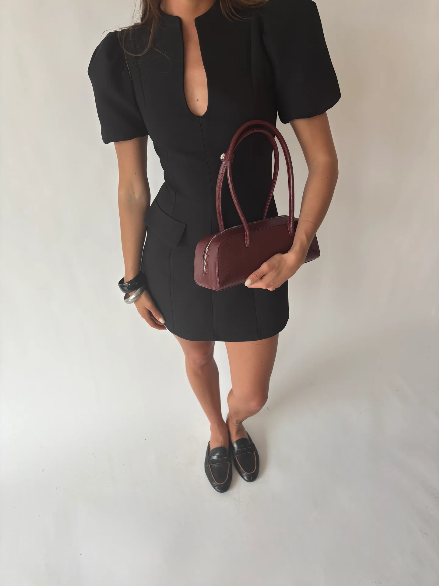 Borsa a spalla LONGUETTE- PORT WINE RED