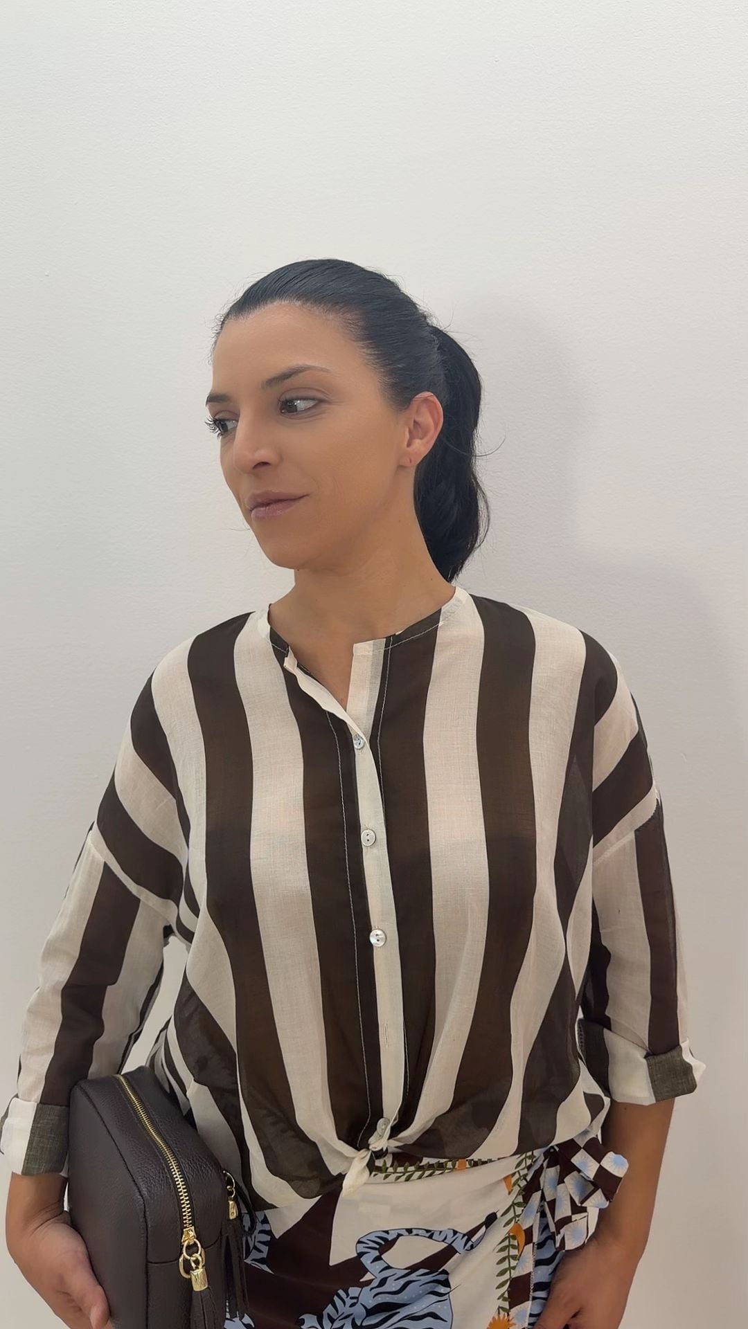 Camicia coreana in mussola kikisix