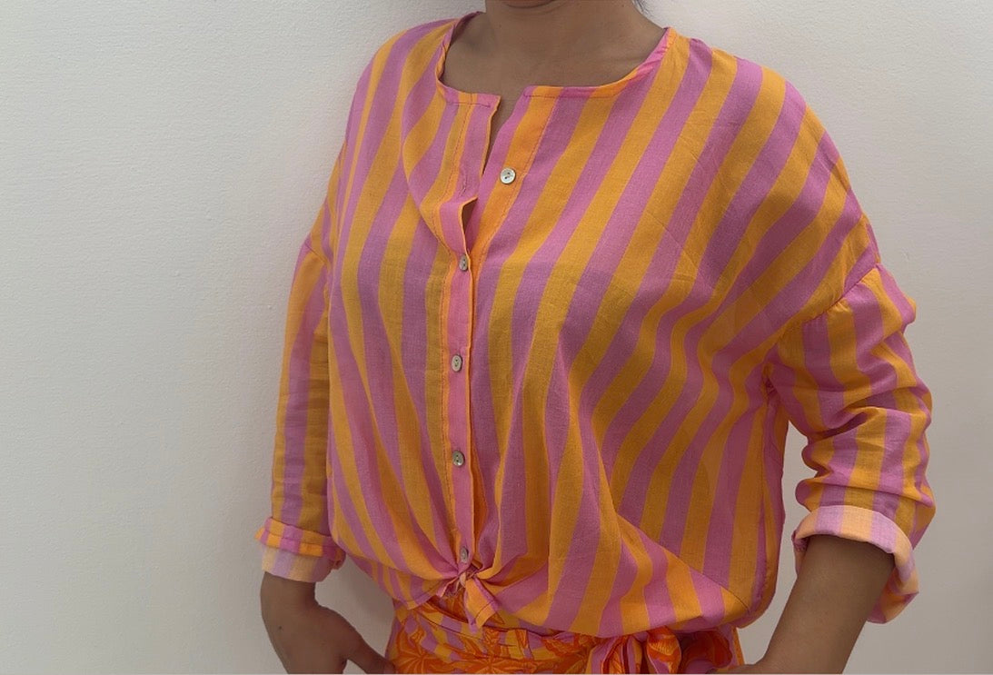 Camicia coreana con nodo KIKISIX