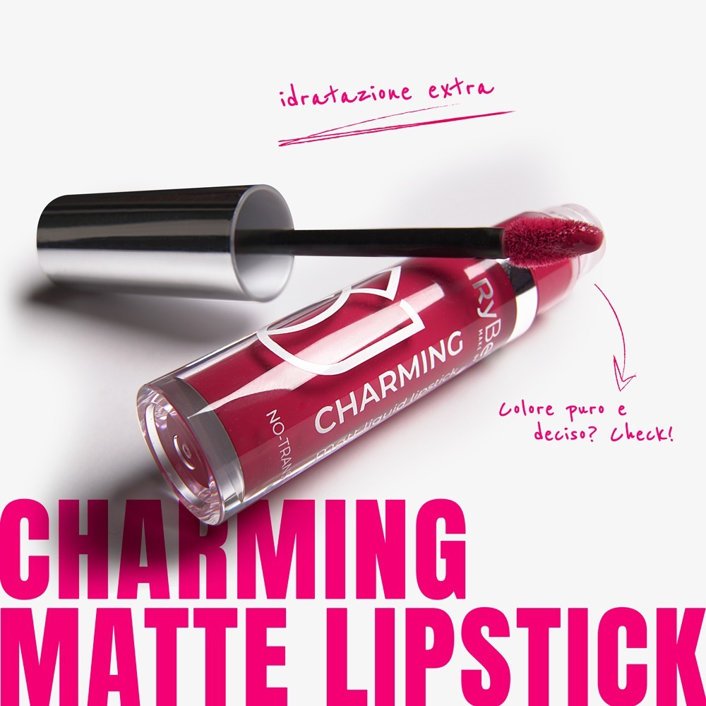 Idee Regalo, Labbra, Make Up, Rossetti Liquidi
CHARMING LIQUID LIP COLOR