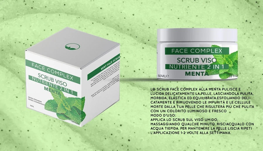 Scrub viso 2in1 nutriente Menta