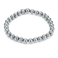 BRACCIALE PICCOLE SFERE EMATITE ELASTICO