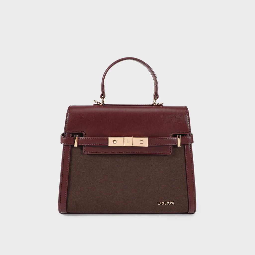 Borsa a mano GRACE SIMILSUEDE MEDIUM - BURGUNDY