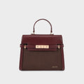 Borsa a mano GRACE SIMILSUEDE MEDIUM - BURGUNDY