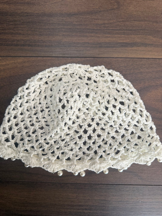 Cappello Crochet con perle