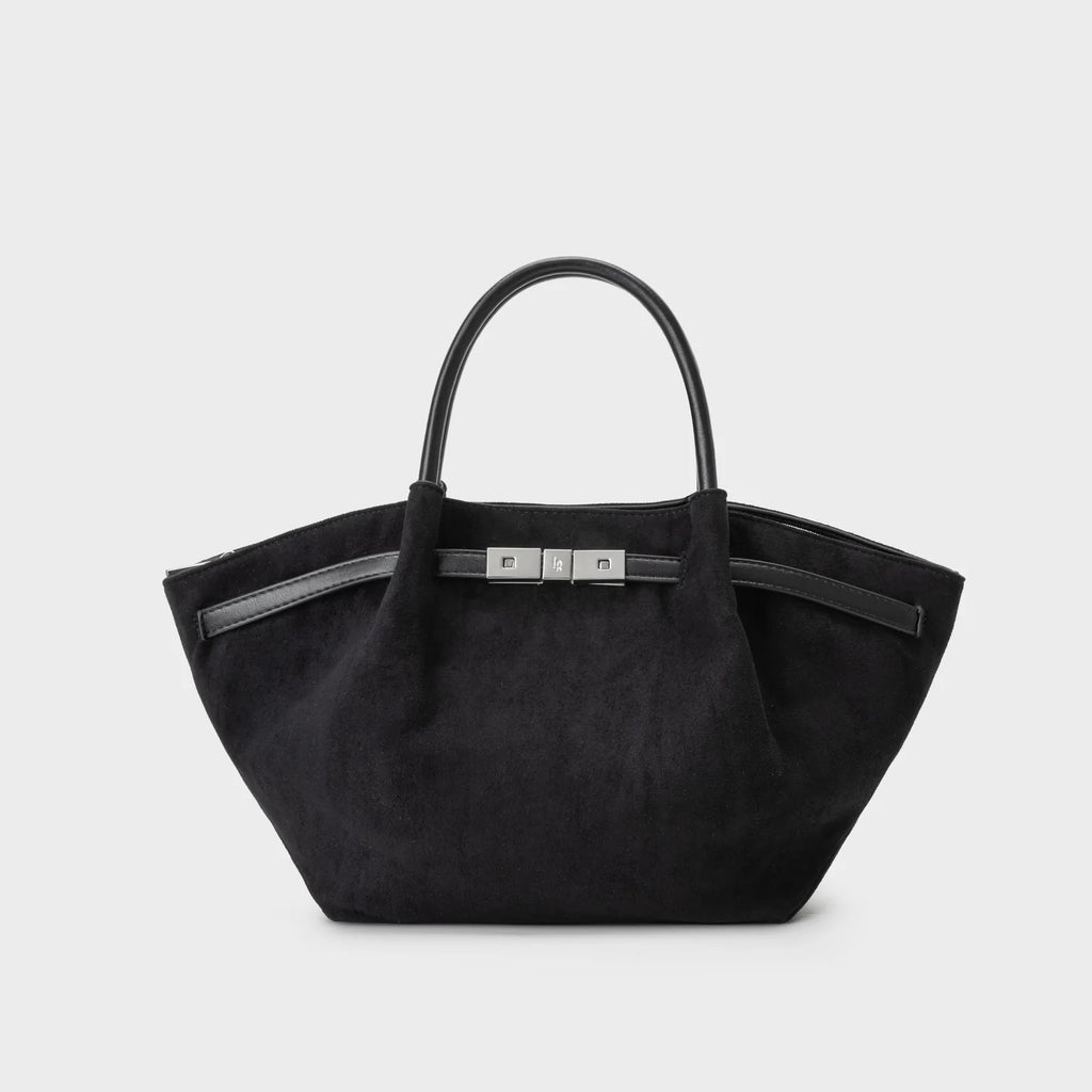 Borsa a mano BRIELLE SMALL SIMILSUEDE - BLACK SILVER