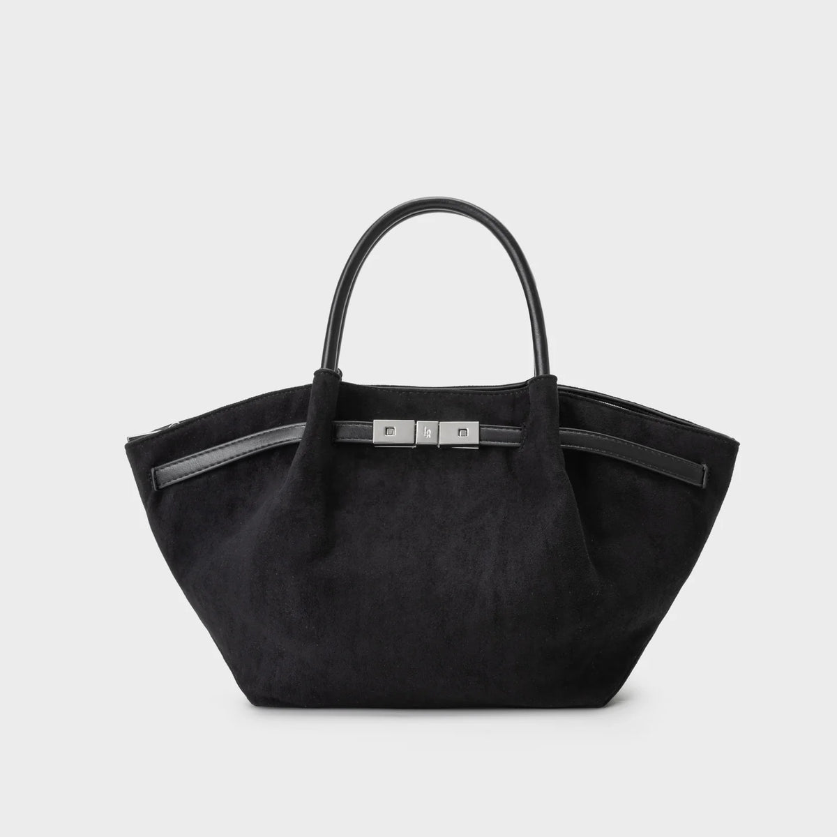 Borsa a mano BRIELLE SMALL SIMILSUEDE - BLACK SILVER