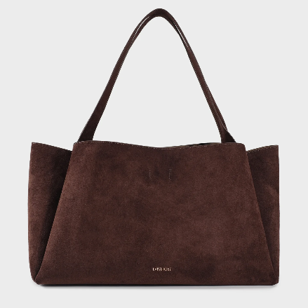 Borsa a spalla IVORY SUEDE - BROWN