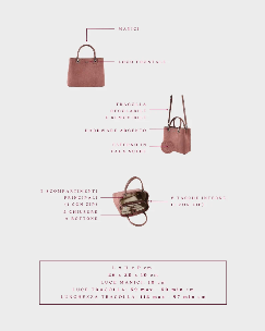Borsa a mano MARGOT BIG 30.05 LE - MOCHA PINK