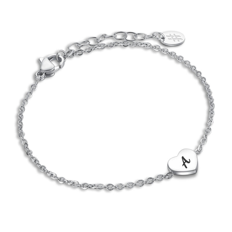 BRACCIALE CUORE LETTERA
