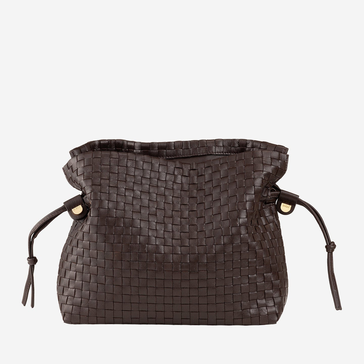 Ischia
Borsa a tracolla in pelle intrecciata con coulisse