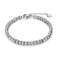 BRACCIALE SFERETTE E ANELLINI ACCIAIO