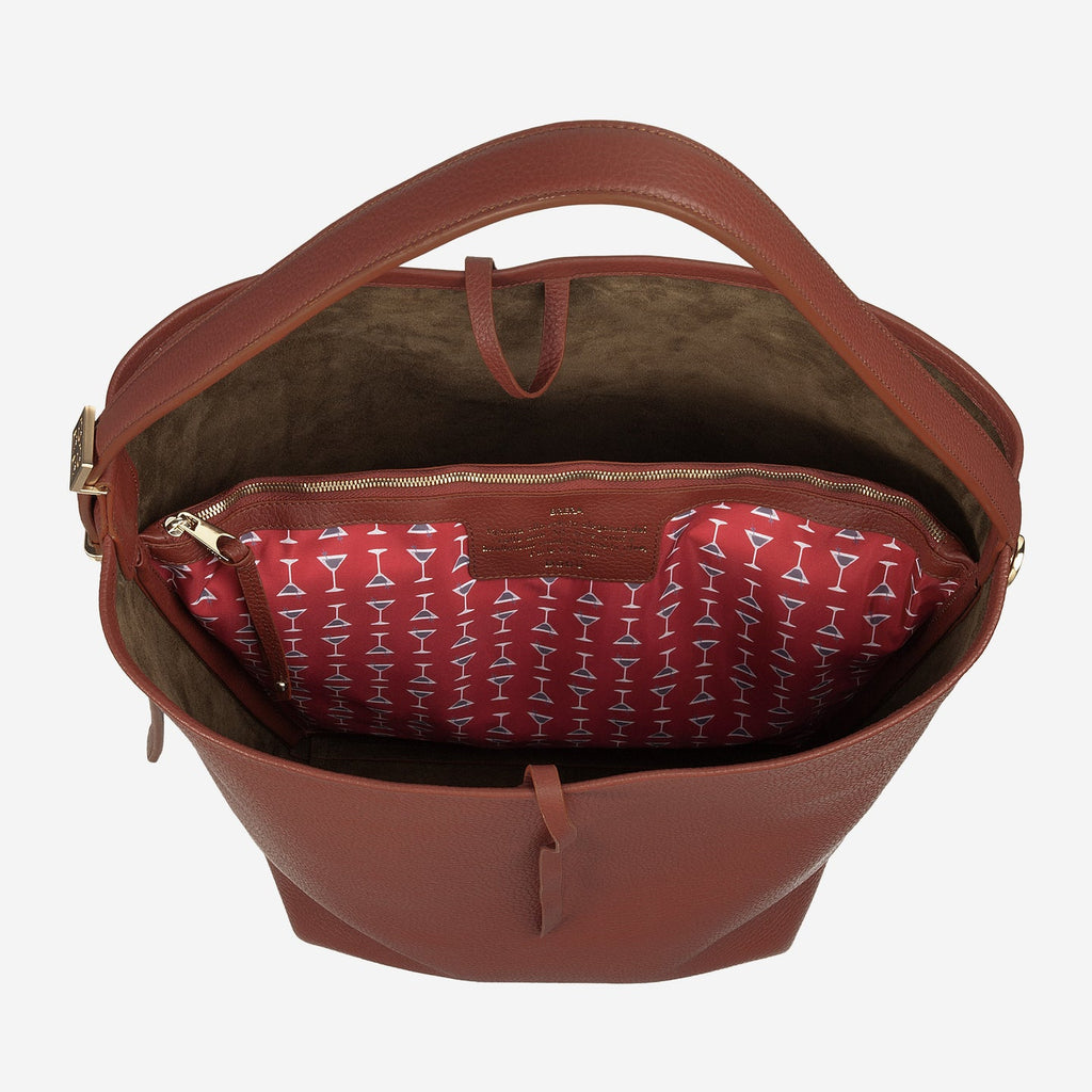 BRERA Borsa a spalla donna grande maxi in pelle