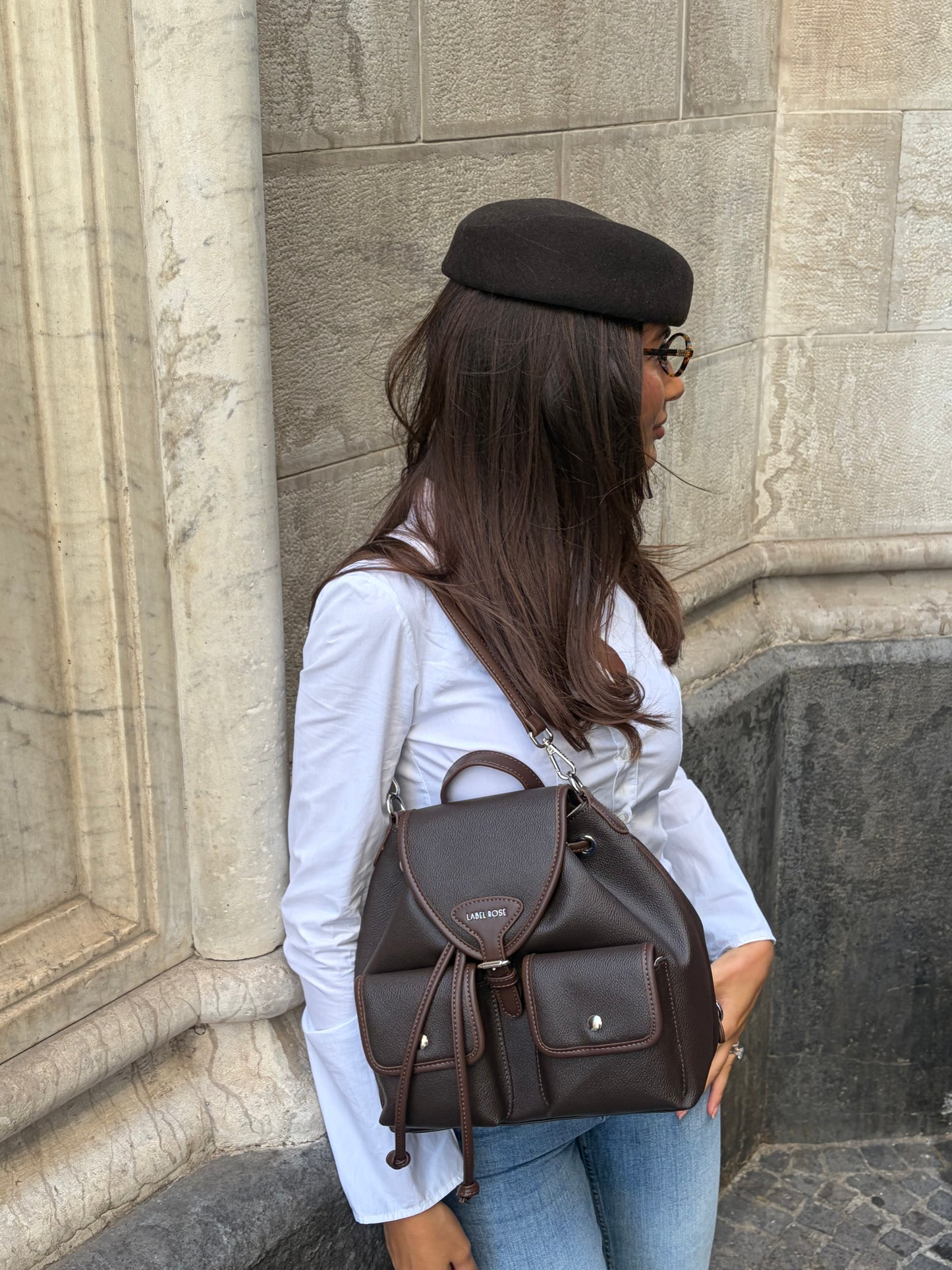 ZAINO BAGPACK - DARK BROWN