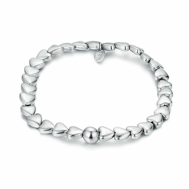BRACCIALE CUORI EMATITE ELASTICO