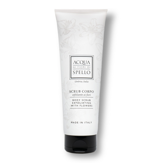 SCRUB CORPO
Scrub Corpo Esfoliante ai Fiori
Dona elasticità e nutrizione profonda con la nostra crema corpo dal profumo di prati fioriti.