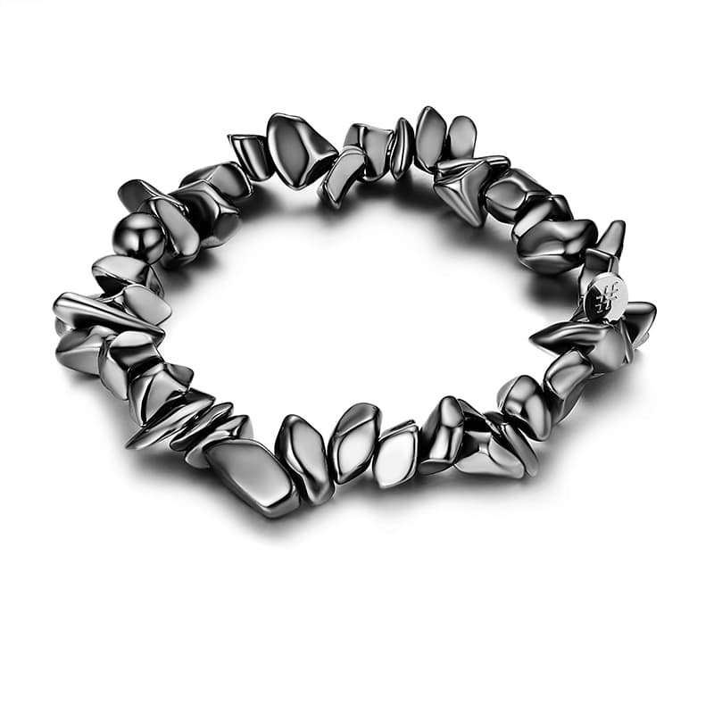BRACCIALE ELASTICO EMATITE CHIPS