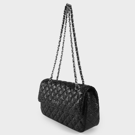 Borsa a spalla KATE BIG - BLACK SILVER