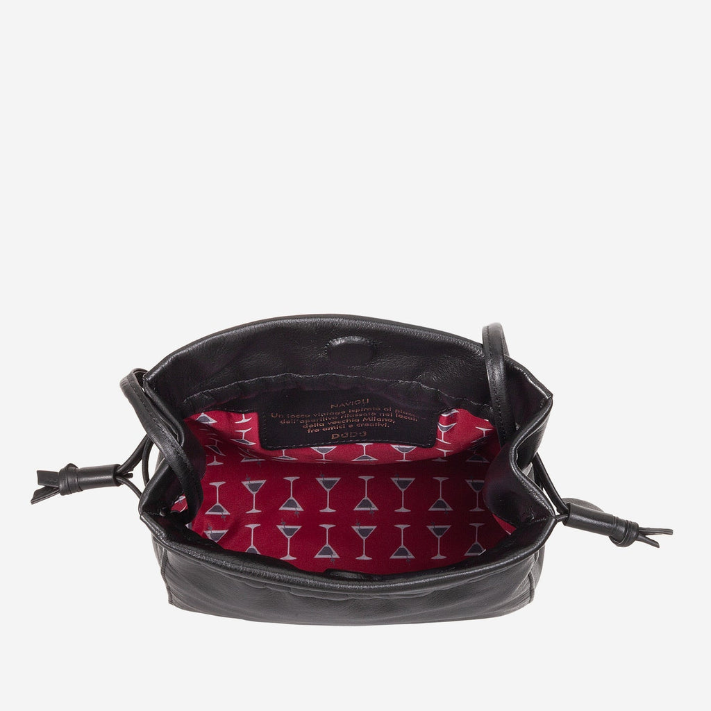 Navigli
Borsa con coulisse piccola donna a tracolla pelle
