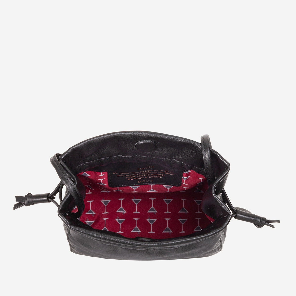Navigli
Borsa con coulisse piccola donna a tracolla pelle
