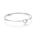 BRACCIALE RIGIDO CHIUSURA CUORE