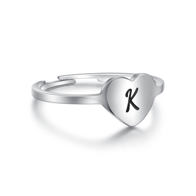 ANELLO CUORE LETTERA
