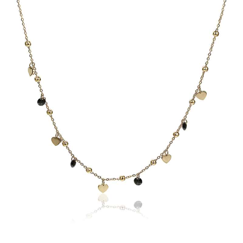 COLLANA CUORI E CRISTALLI