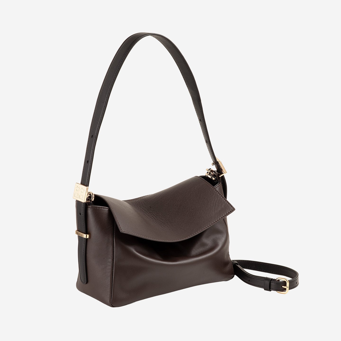 SCALA MINI Borsa piccola donna a tracolla in pelle con patta
