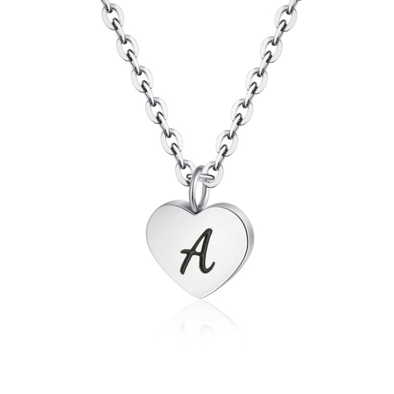COLLANA CUORE LETTERA