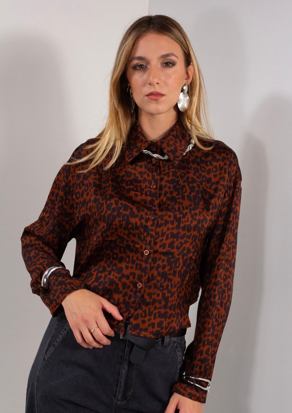 Camicia dritta fantasia