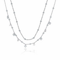 COLLANA DOPPIA CUORI E CRISTALLI
