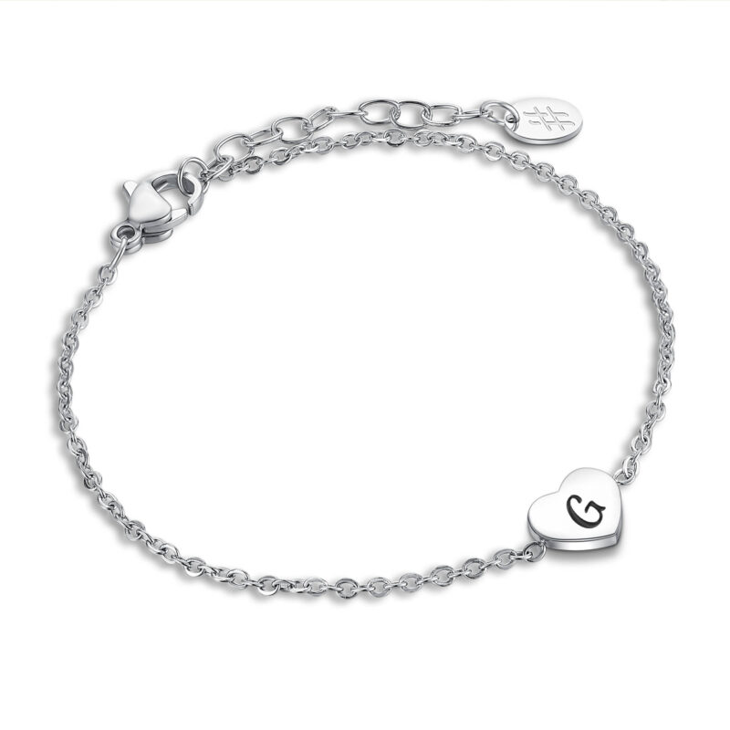 BRACCIALE CUORE LETTERA