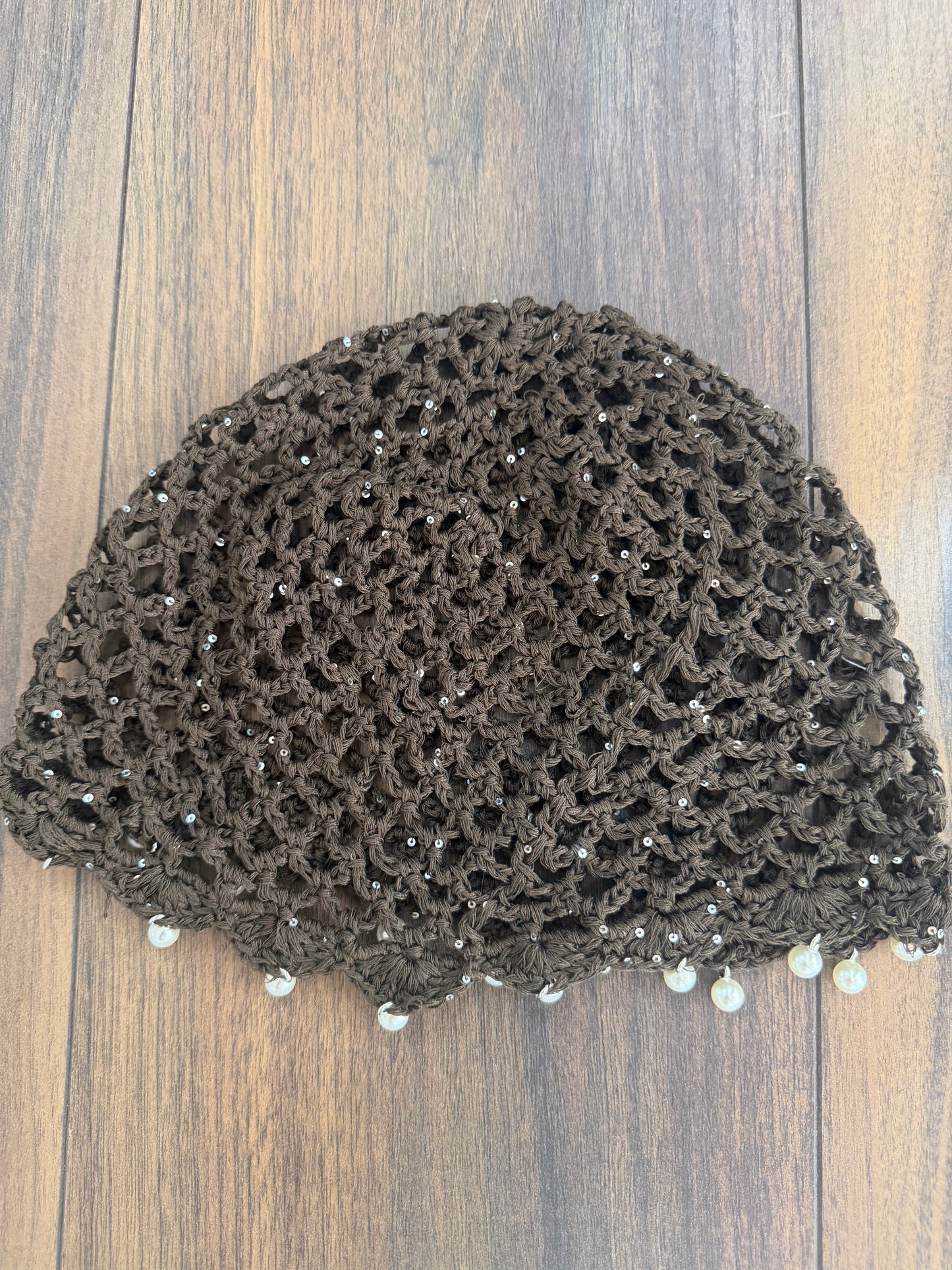 Cappello Crochet con perle