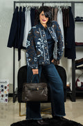 JEANS WIDE LEG SFRANGIATO