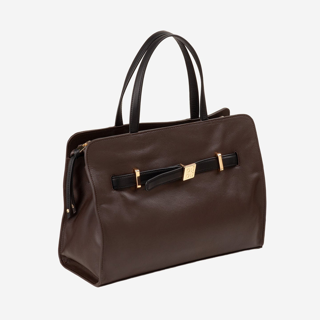 DUOMO Borsa donna grande in pelle doppi manici