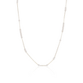 COLLANA IN MADREPERLA SFERE SFALSATE PVD ORO