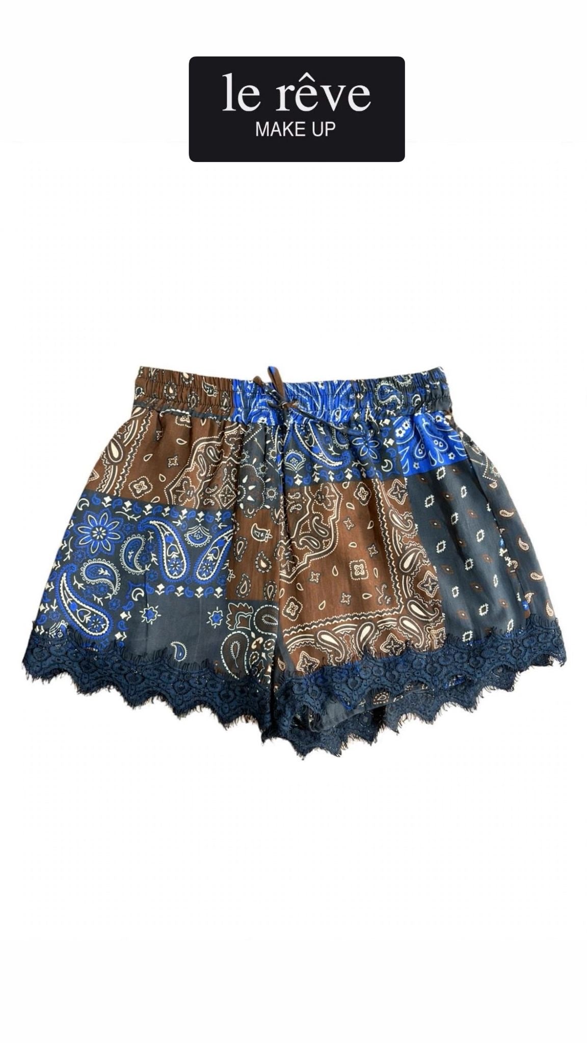 SHORT FANTASIA CON PIZZO LUMINA