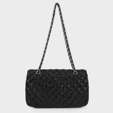 Borsa a spalla KATE BIG - BLACK SILVER