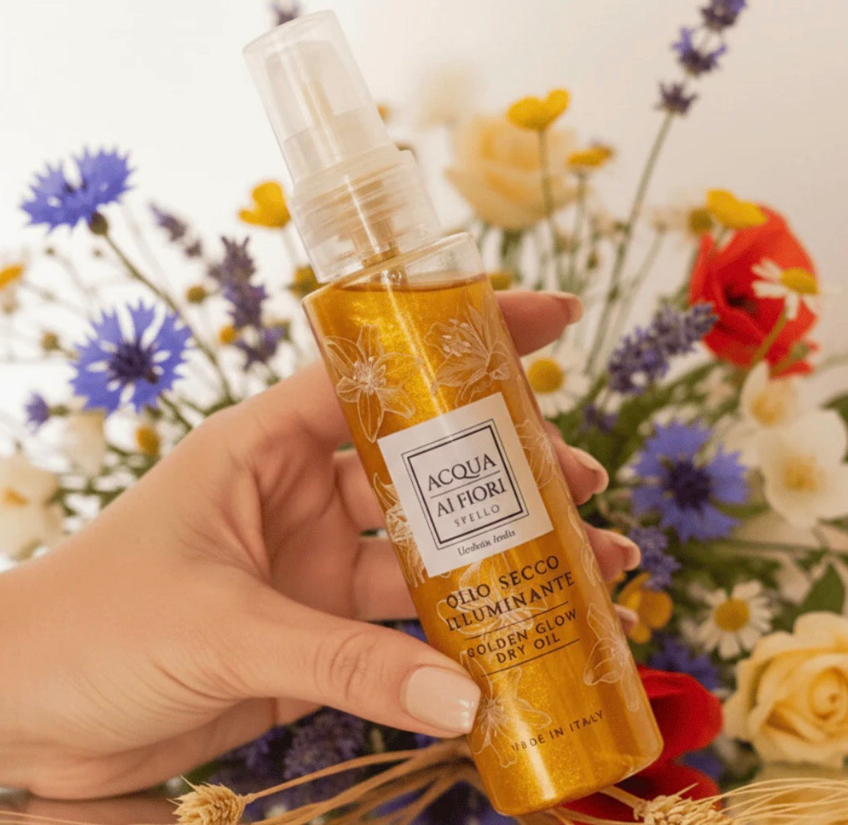 Olio Secco Illuminante 100ml            Con Glitter Naturali