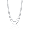 COLLANA TRIPLO FILO CON PERLINE NERE