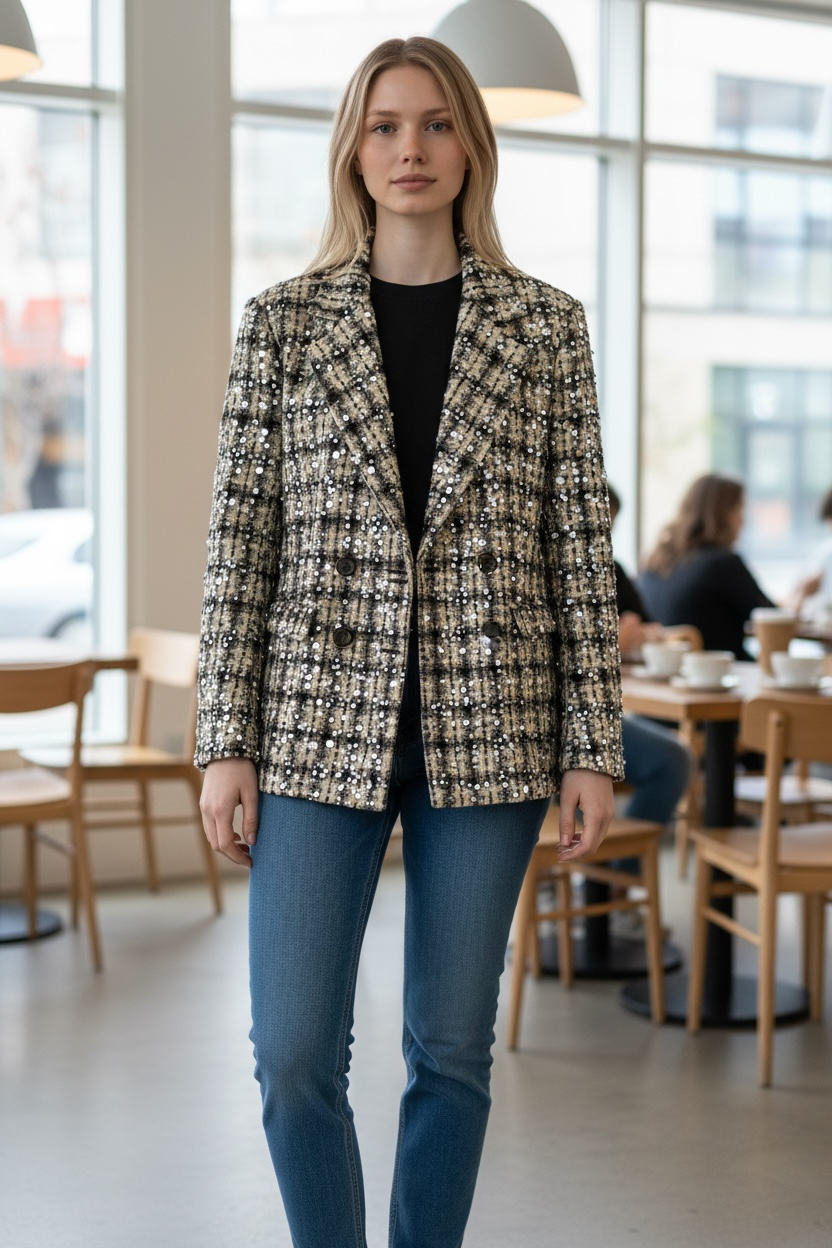 Cappotto Duda pailettes