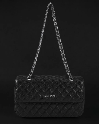 Borsa a spalla KATE BIG - BLACK SILVER