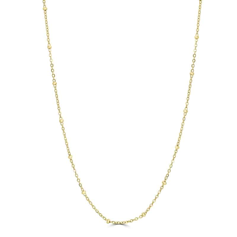 COLLANA CATENA SFERE PVD ORO