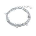 BRACCIALE TRIPLO FILO CON CUORICINI