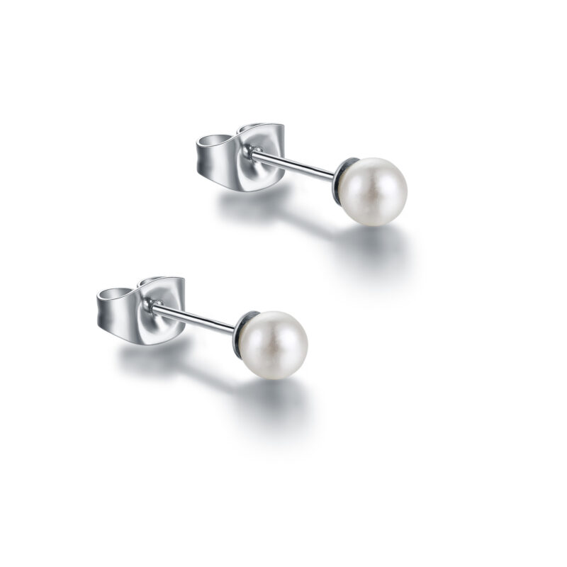 ORECCHINI LOBO IN MADREPERLA 4MM