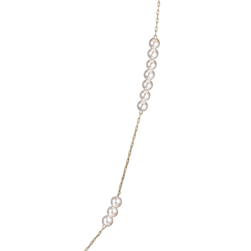 COLLANA IN MADREPERLA SFERE SFALSATE PVD ORO